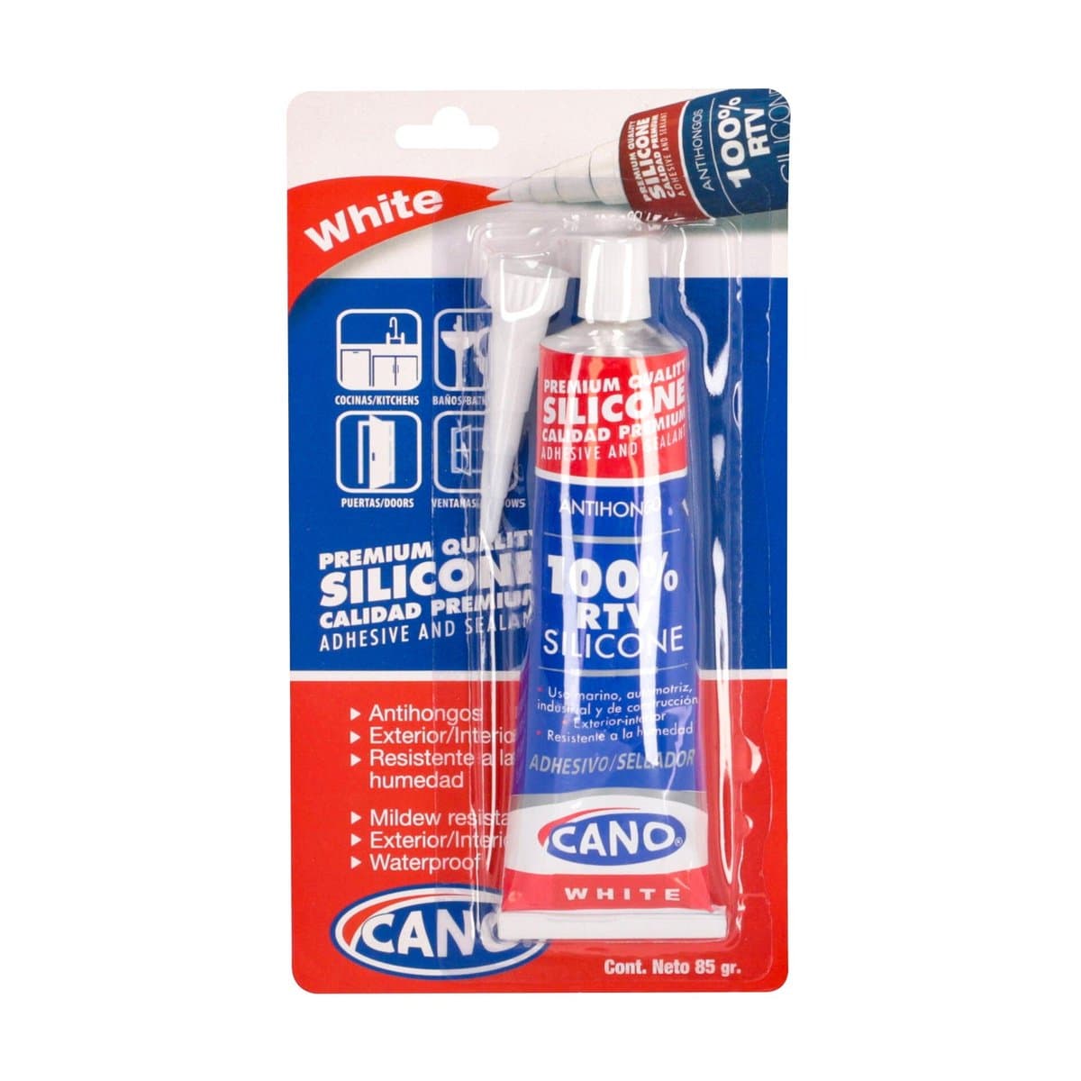 Silicone Cano Blanco 3 Oz Silicone Cano Blanco 3 Oz