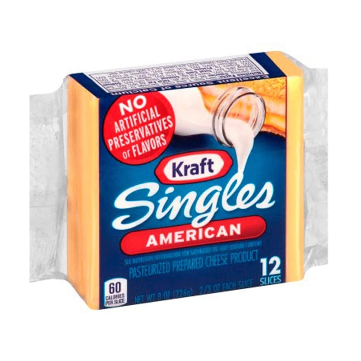 Queso Americano Kraft Singles 12 uds Queso Americano Kraft Singles 12 uds