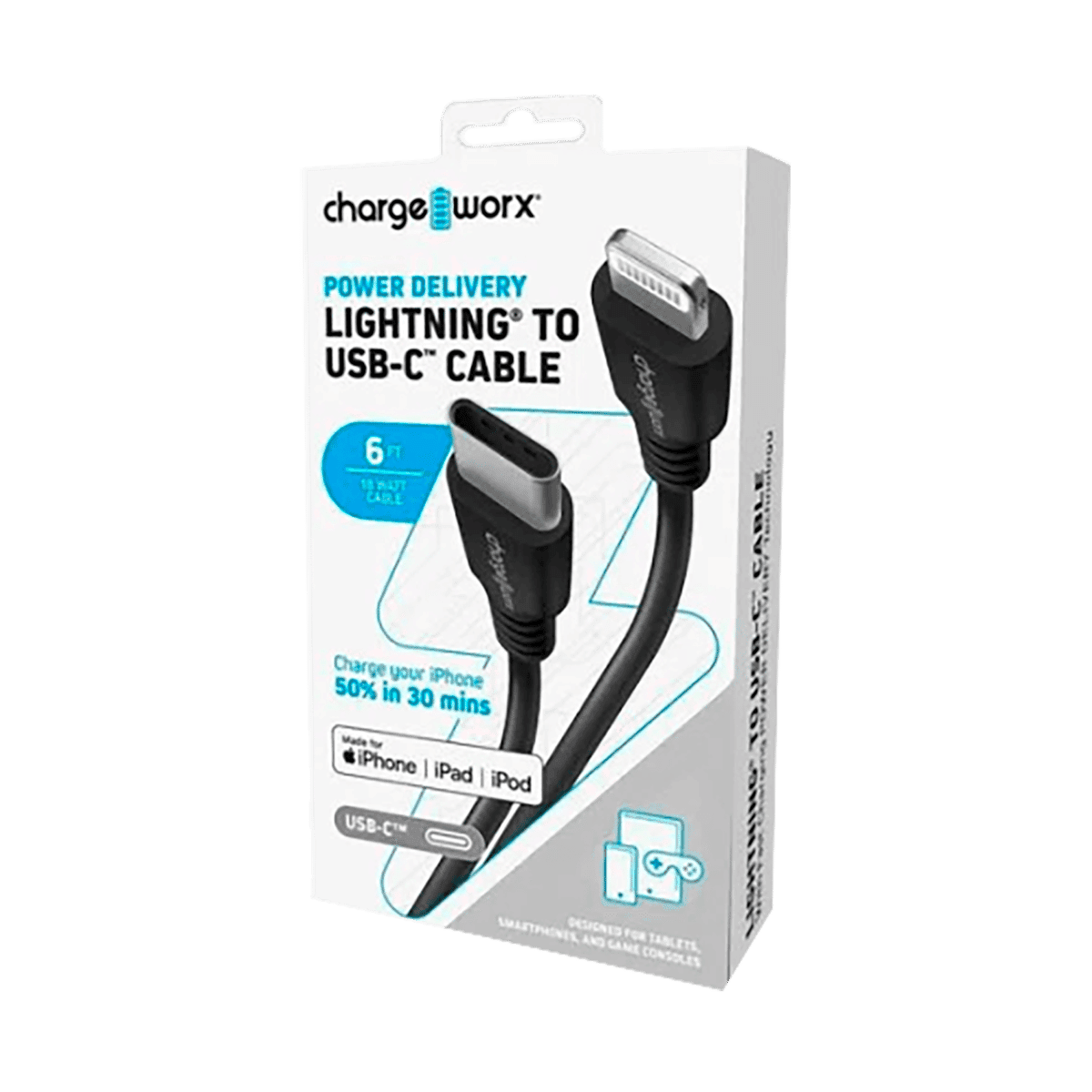 Cable Chacx4629bk Usbc A Lightnin 6ft Cable Chacx4629bk Usbc A Lightnin 6ft