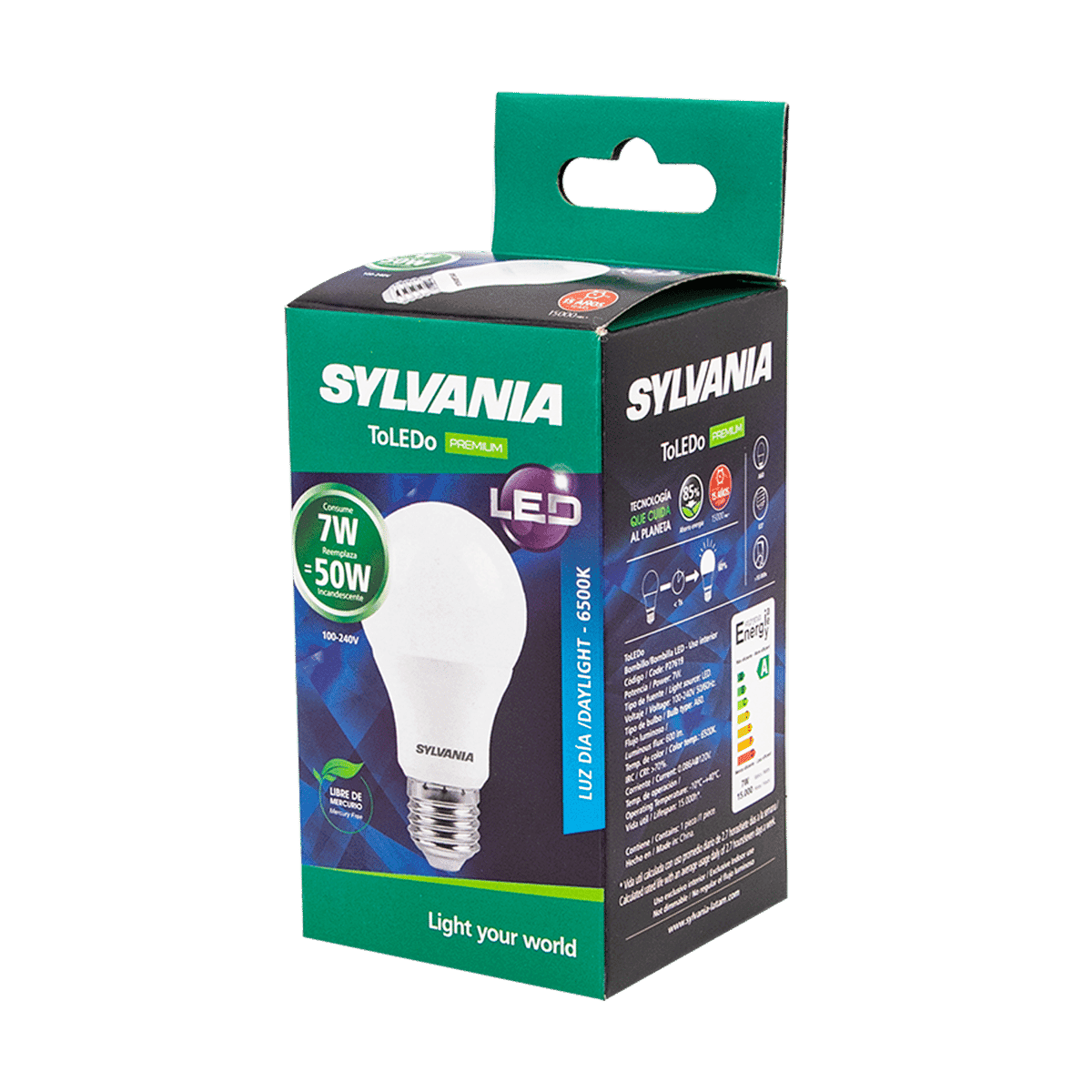 Bombillo LED Sylvania 7W 100-240V Bombillo LED Sylvania 7W 100-240V