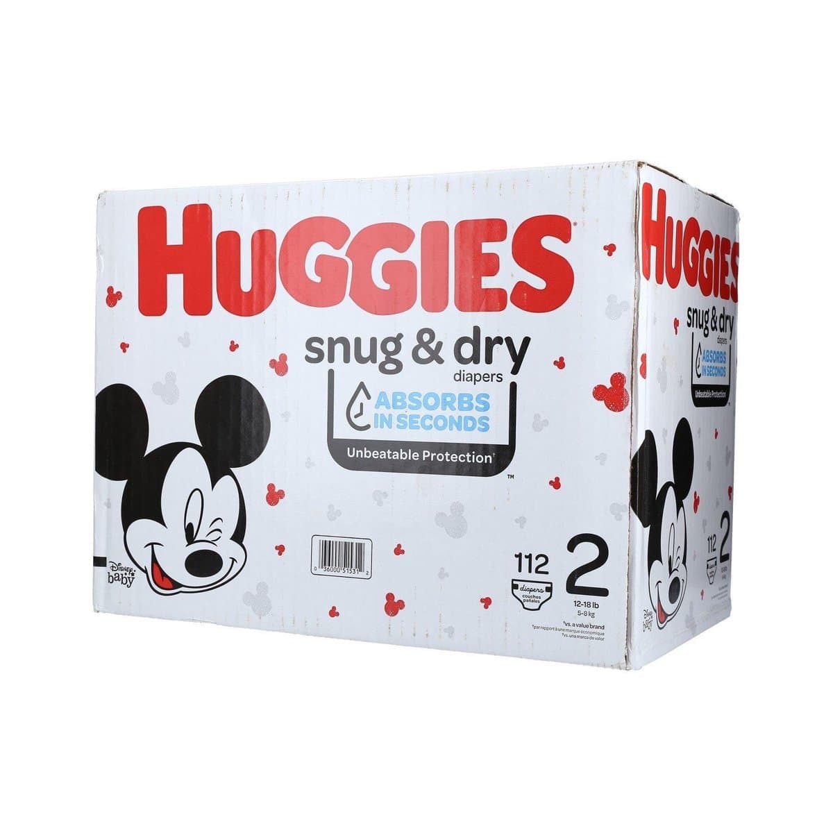Pañales Desechables Huggies Snug & Dry N°2 112 uds Pañales Desechables Huggies Snug & Dry N°2 112 uds