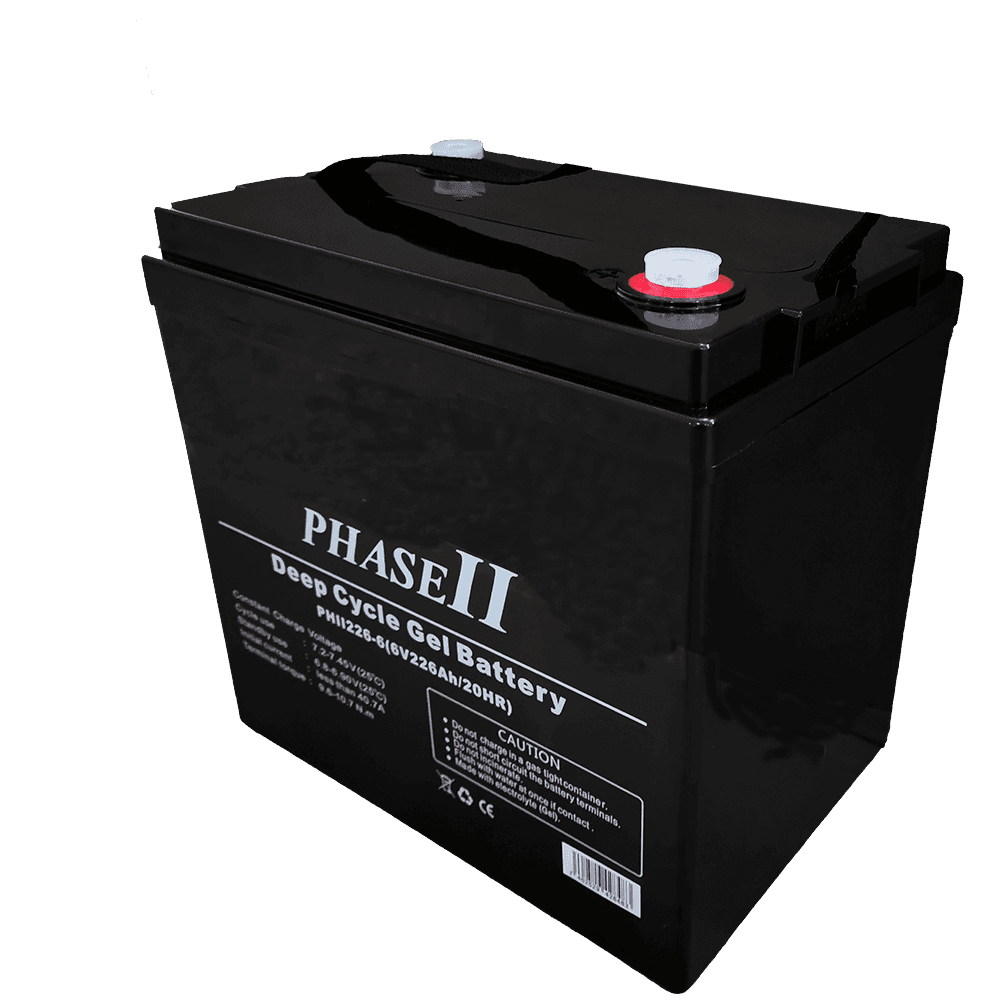 Batería de Gel Phase II Black M/6VDC 226Ah. Batería de Gel Phase II Black M/6VDC 226Ah.