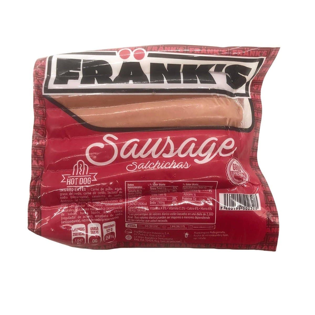 Salchichas Hot Dog Frank’s 8 Unidades Salchichas Hot Dog Frank’s 8 Unidades