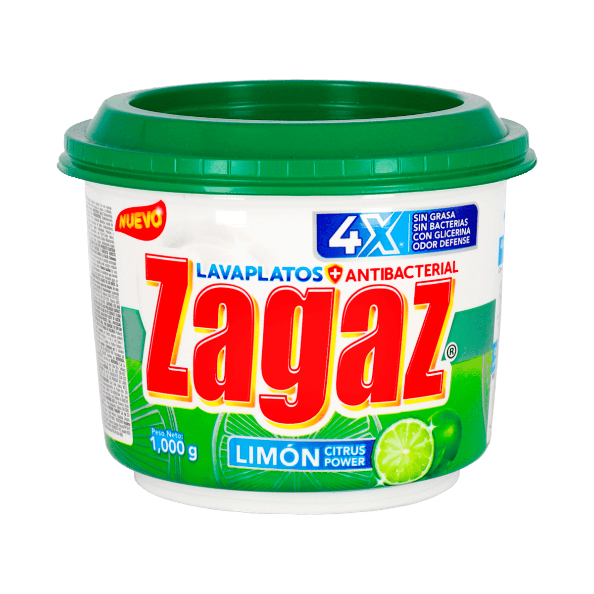 Lavaplatos Zagaz Antibacterial En Barra De Limón 1,000gr Lavaplatos Zagaz Antibacterial En Barra De Limón 1,000gr