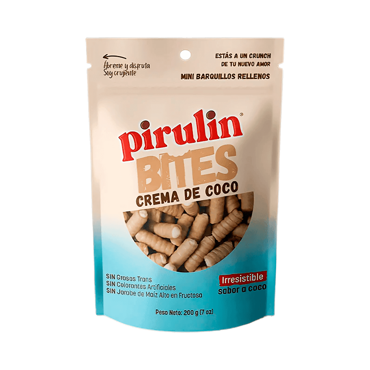 Pirulin Bites Rellenos de Crema de Coco 200 g Pirulin Bites Rellenos de Crema de Coco 200 g