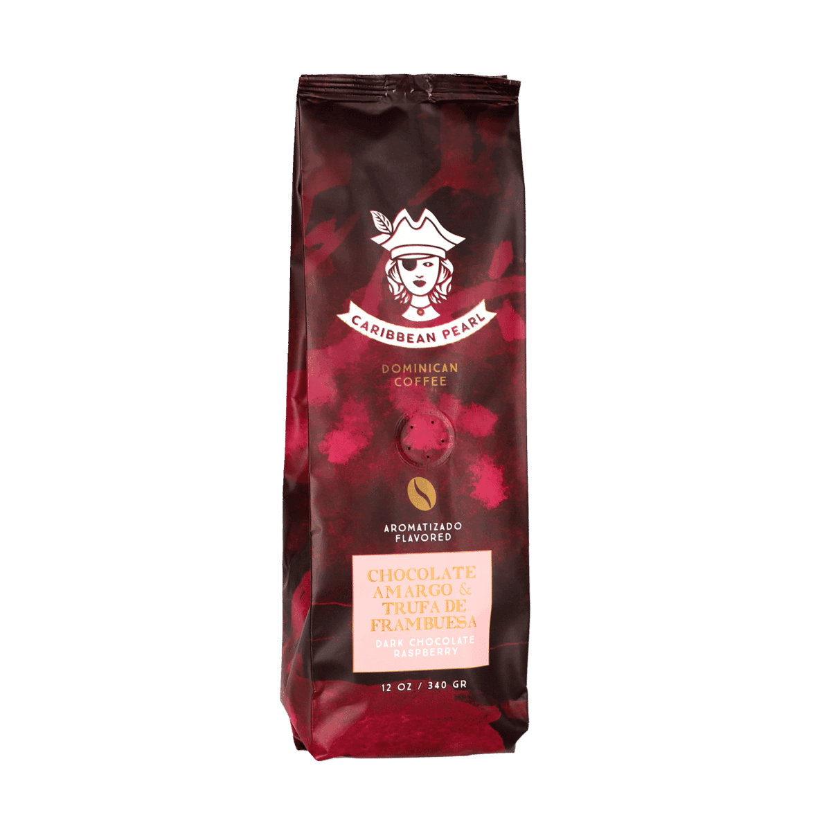 Café Molido Caribbean Pearl Sabor a Chocolate Amargo & Trufa de Frambuesa 340gr Café Molido Caribbean Pearl Sabor a Chocolate Amargo & Trufa de Frambuesa 340gr