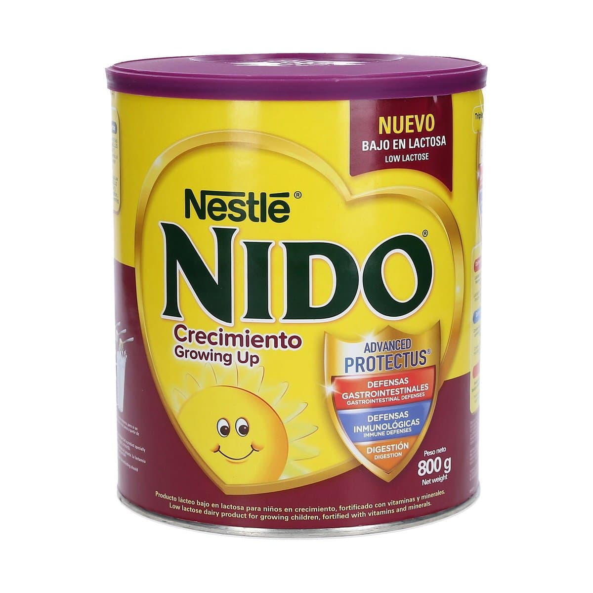 NIDO® CRECIMIENTO Bajo En Lactosa Lata 800g NIDO® CRECIMIENTO Bajo En Lactosa Lata 800g