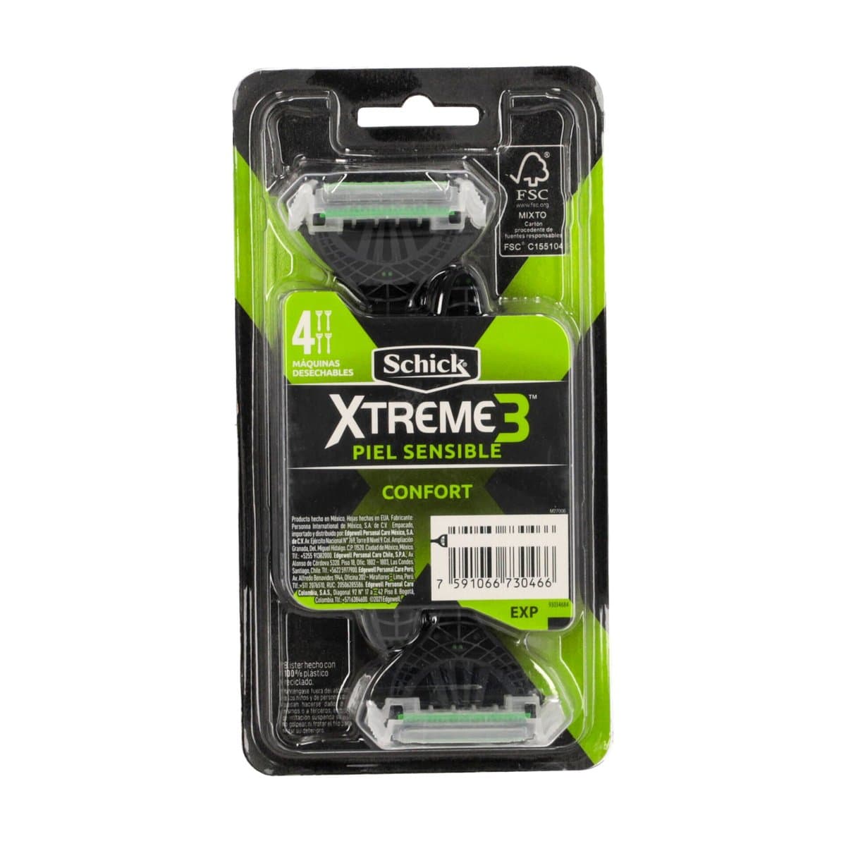 Rasuradora Schick Xtreme 3 Sensitive 3 Hojas Rasuradora Schick Xtreme 3 Sensitive 3 Hojas