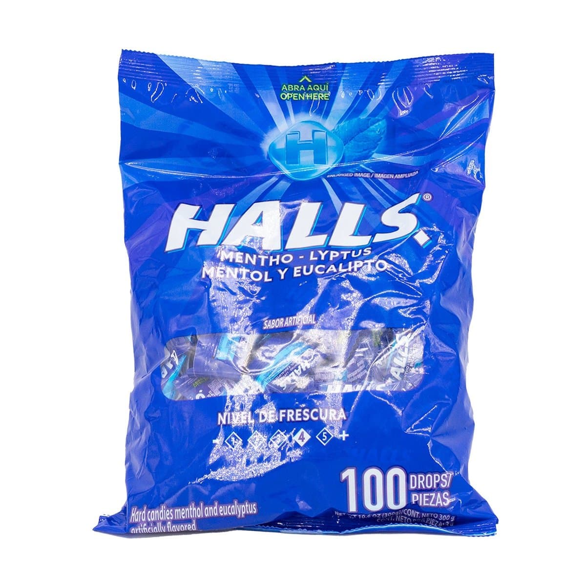 Mentas Halls Mentol & Eucalipto 100 uds Mentas Halls Mentol & Eucalipto 100 uds
