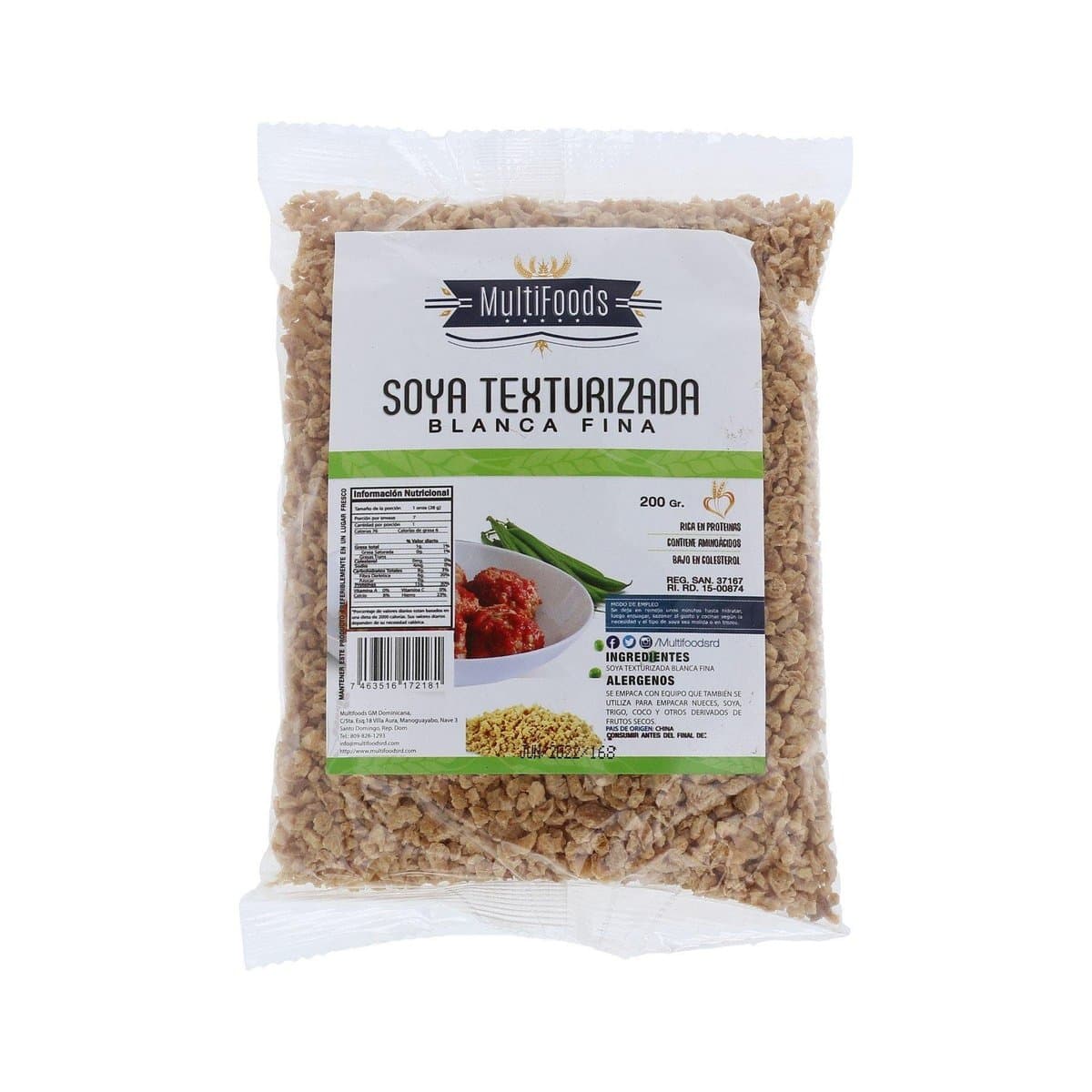 Soya Texturizada Multifoods Blanca Fina 200 gr Soya Texturizada Multifoods Blanca Fina 200 gr
