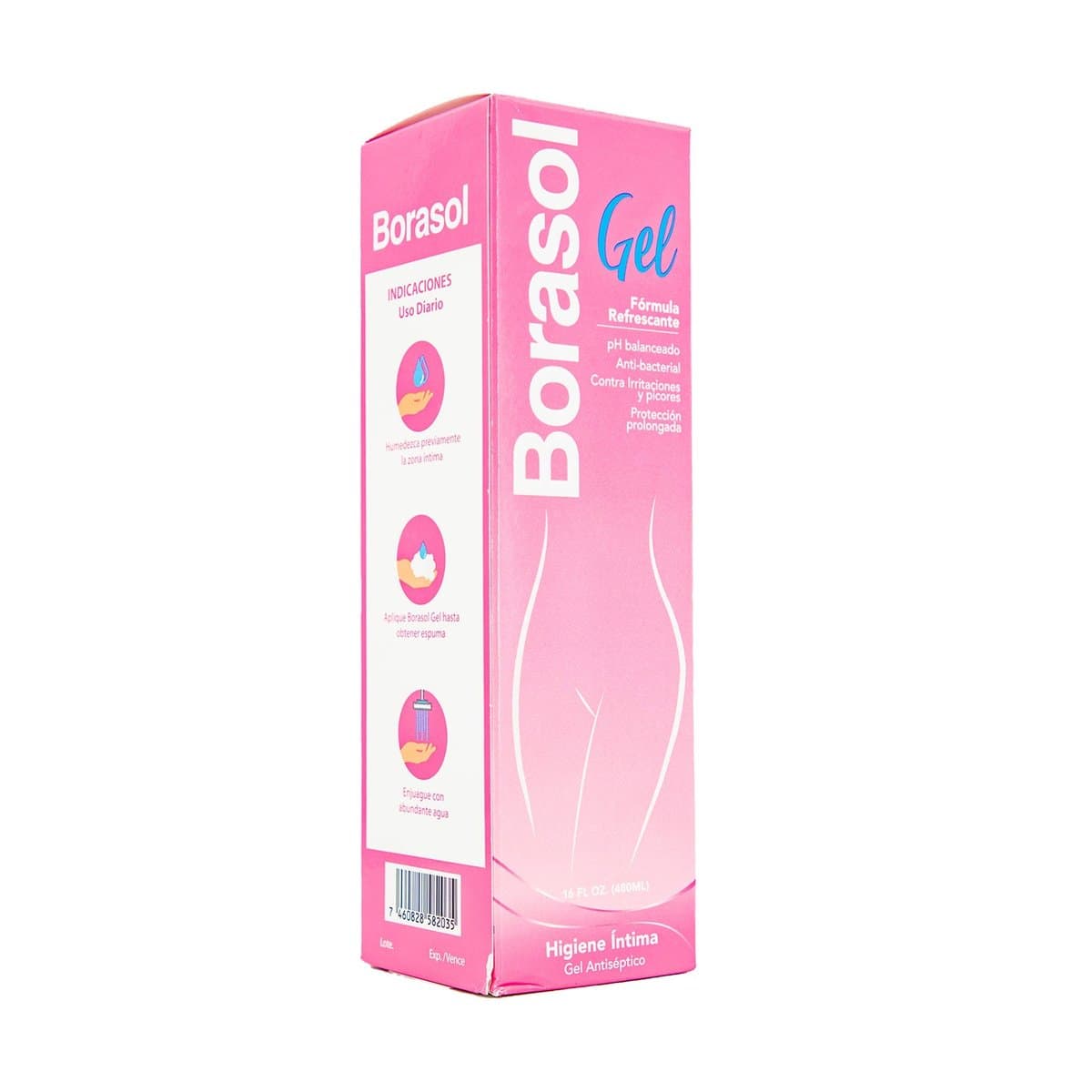 Jabón Liquido Intimo Borasol Gel 480ml Jabón Liquido Intimo Borasol Gel 480ml