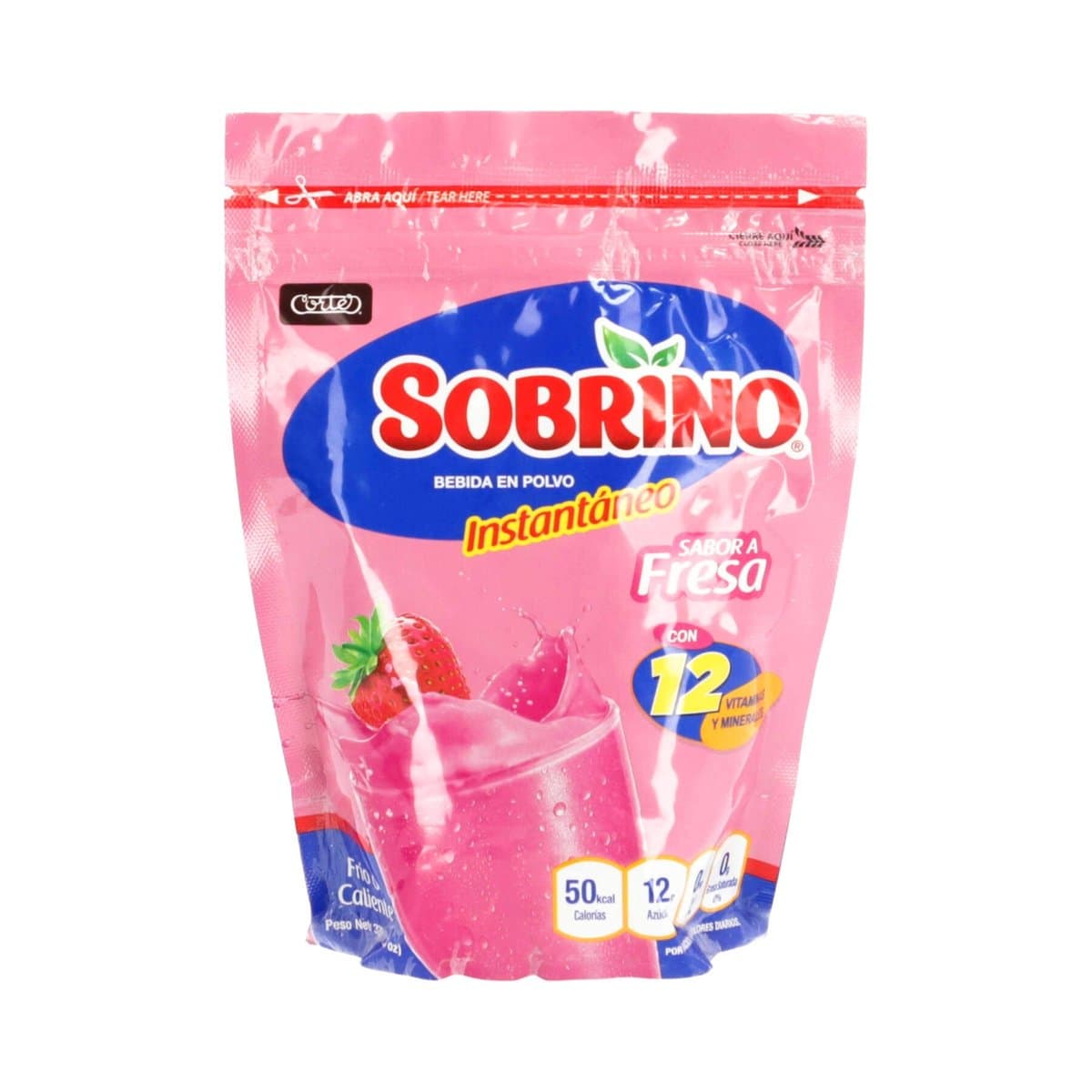 Cocoa Instantánea Sobrino Fresa 320g Cocoa Instantánea Sobrino Fresa 320g