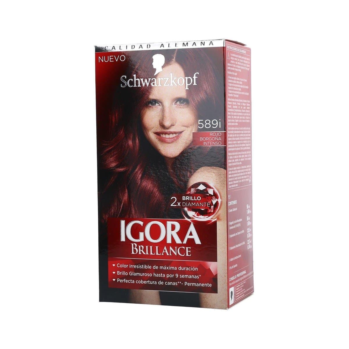 Tinte En Crema Igora Brillance Rojo Borgoña Intenso 589i Tinte En Crema Igora Brillance Rojo Borgoña Intenso 589i