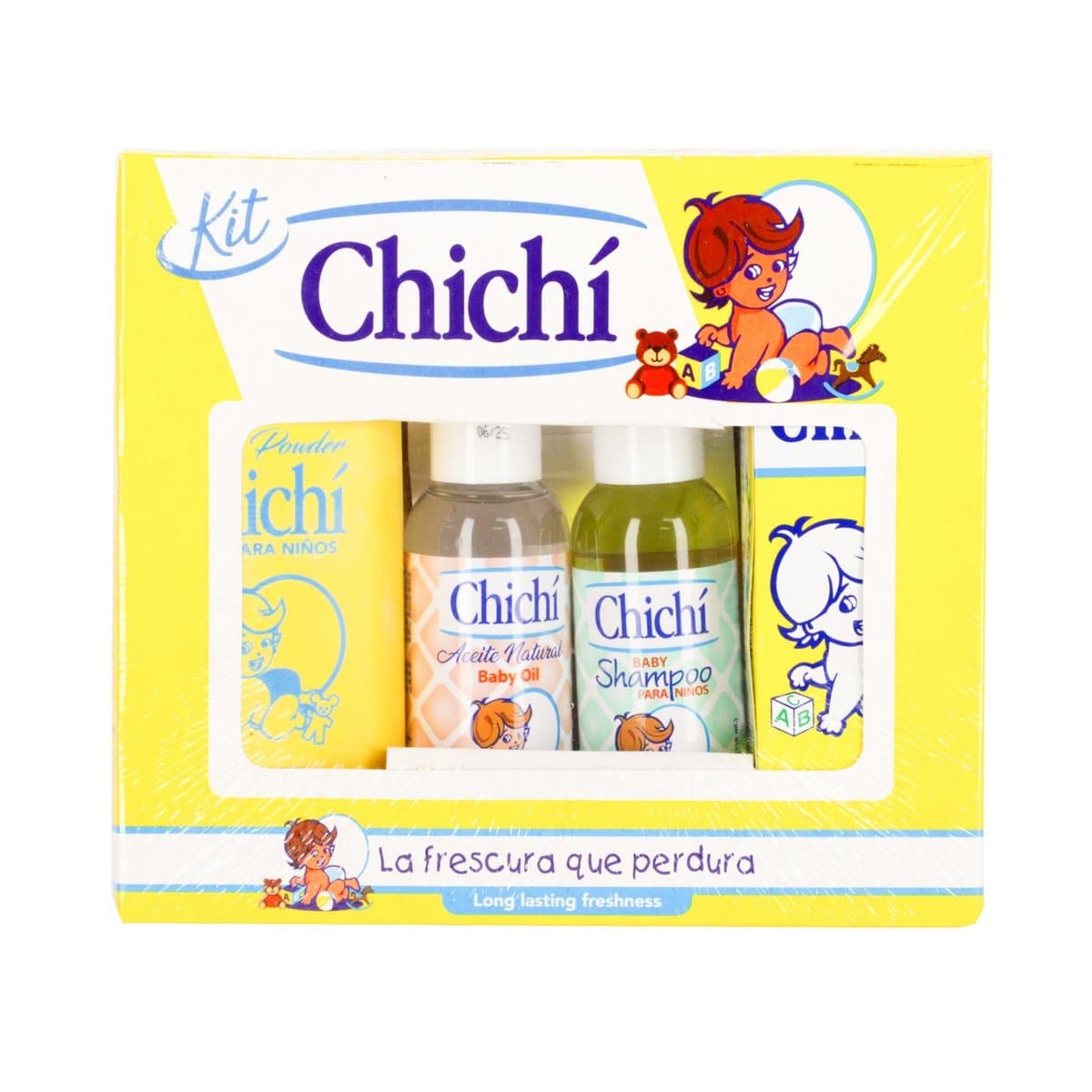 Juego de Talco, Colonia, Shampoo y Aceite para Bebes Chichi Juego de Talco, Colonia, Shampoo y Aceite para Bebes Chichi