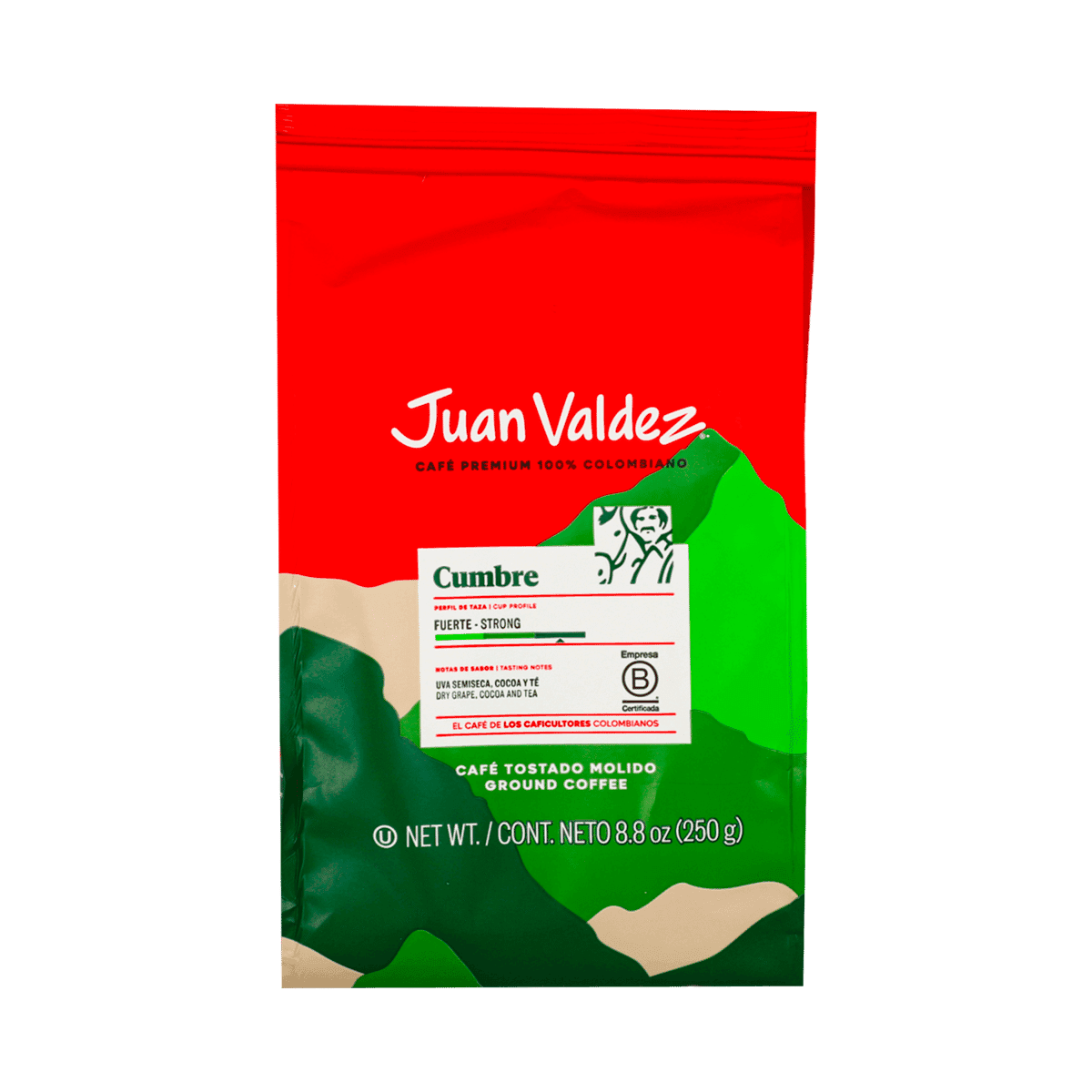 Café Tostado Molido Juan Valdez Cumbre 250 Gramos Café Tostado Molido Juan Valdez Cumbre 250 Gramos
