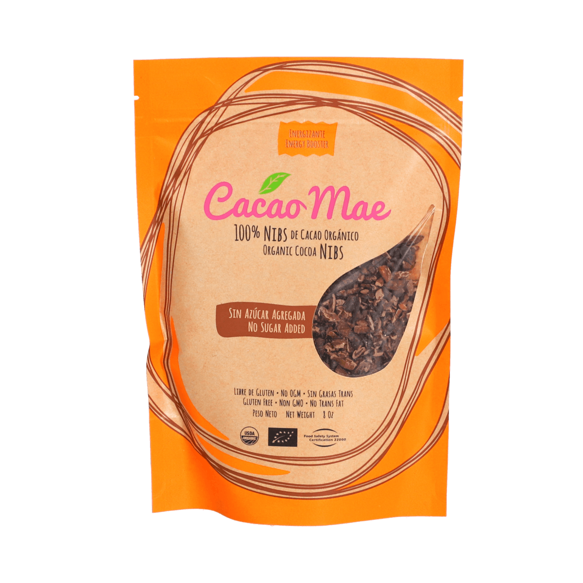 Cacao Mae Nibs de Cacao Orgánico 8 Oz Cacao Mae Nibs de Cacao Orgánico 8 Oz