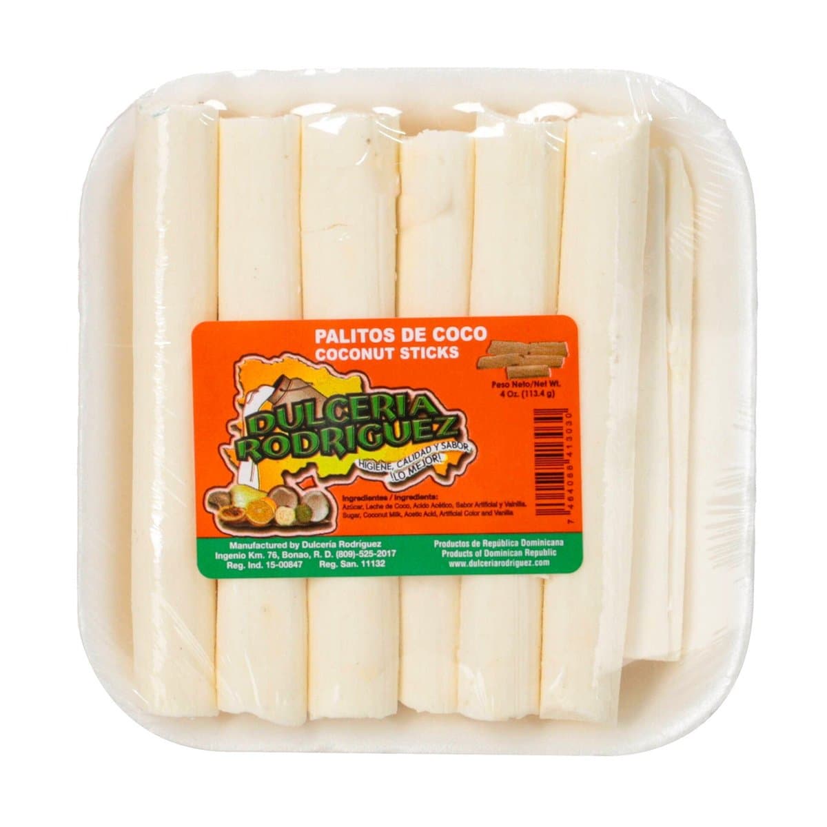 Palito de Coco Dulceria Rodriguez 4oz Palito de Coco Dulceria Rodriguez 4oz