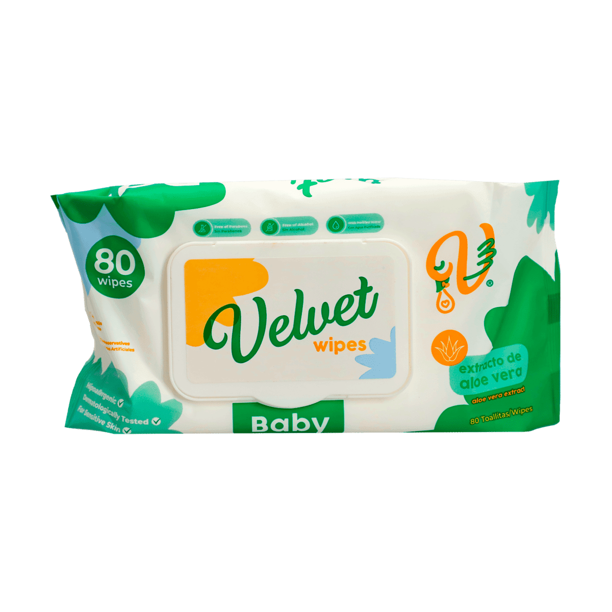 Wipes Desinfectantes Velvet Aloe Vera 80 Unidades Wipes Desinfectantes Velvet Aloe Vera 80 Unidades