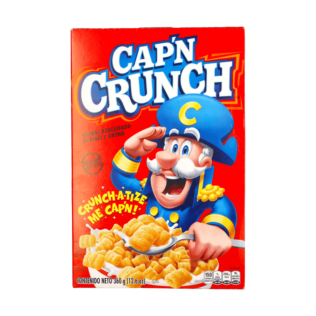 Cereal Cap’n Crunch Sabor Original 12.6 oz Cereal Cap’n Crunch Sabor Original 12.6 oz