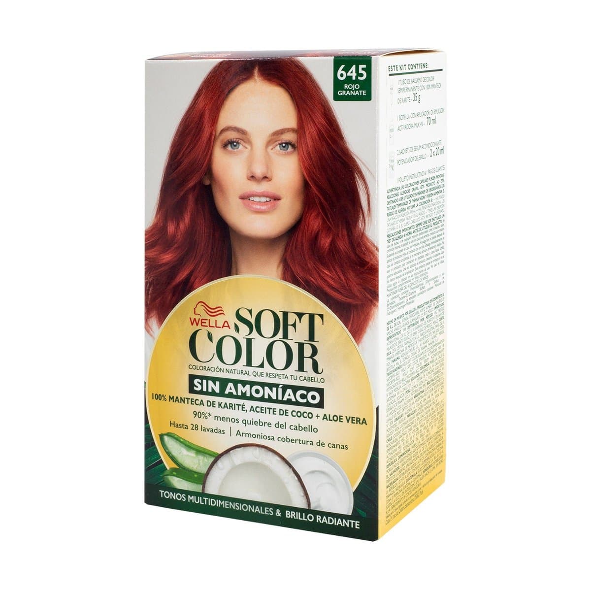 Tinte Sin Amoniaco Soft Color Rojo Granate 645 Tinte Sin Amoniaco Soft Color Rojo Granate 645