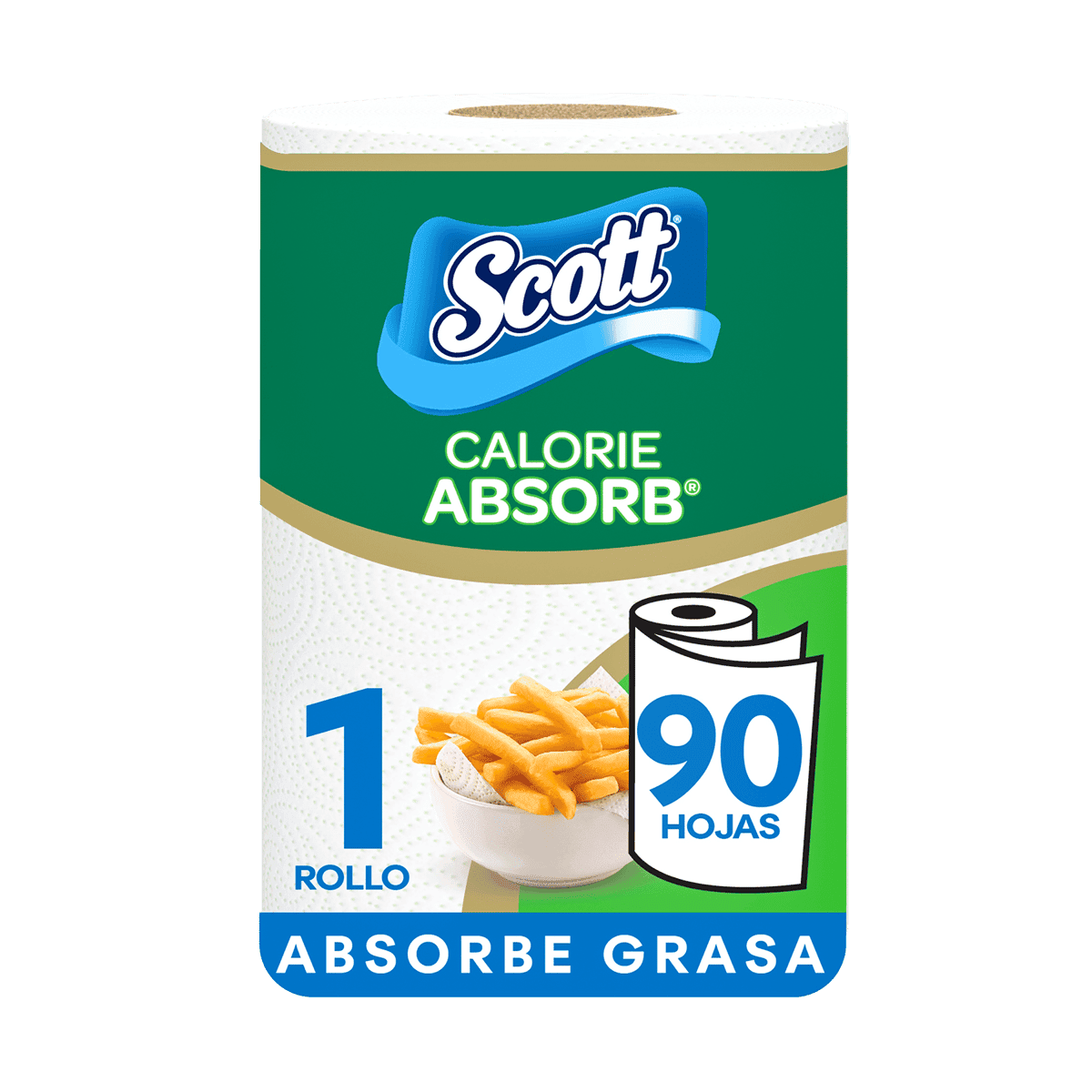 Toalla de Papel Scott Calorie Absorb 1 Rollo 90 Hojas Toalla de Papel Scott Calorie Absorb 1 Rollo 90 Hojas