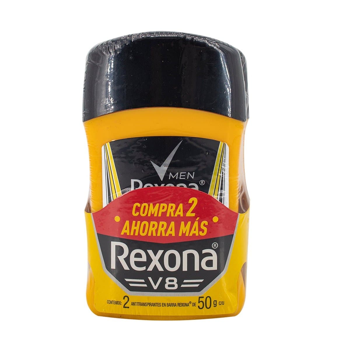 Desodorante Antitranspirante En Barra Rexona V8 Men 50 g c/u Desodorante Antitranspirante En Barra Rexona V8 Men 50 g c/u