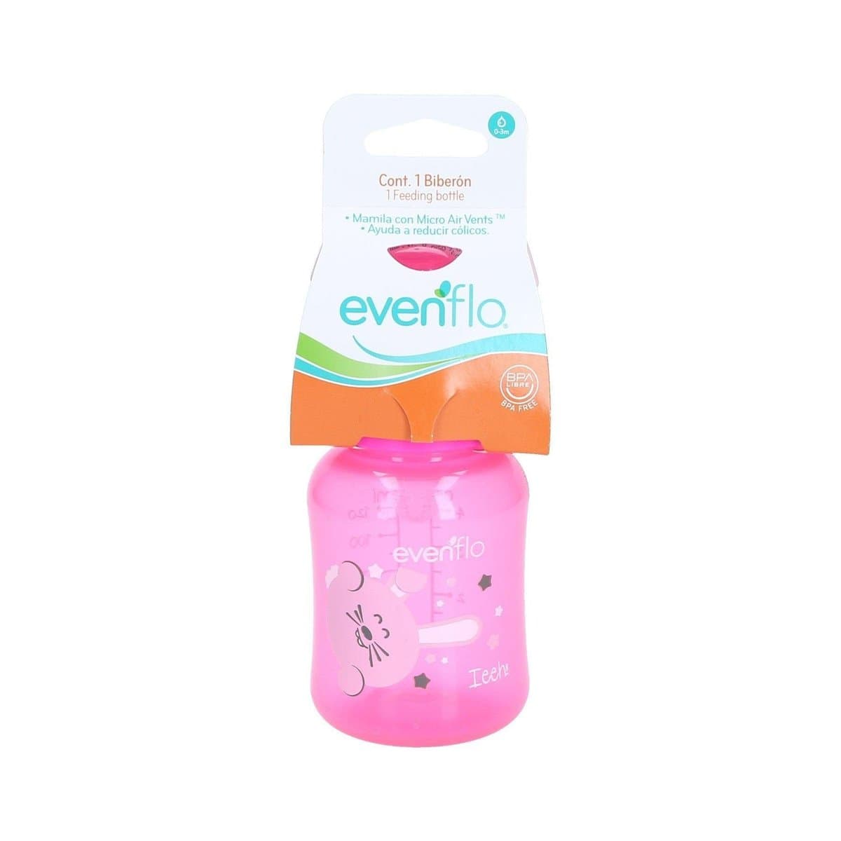 Biberones Ayuda a Reducir Cólicos Evenflo 4oz Biberones Ayuda a Reducir Cólicos Evenflo 4oz