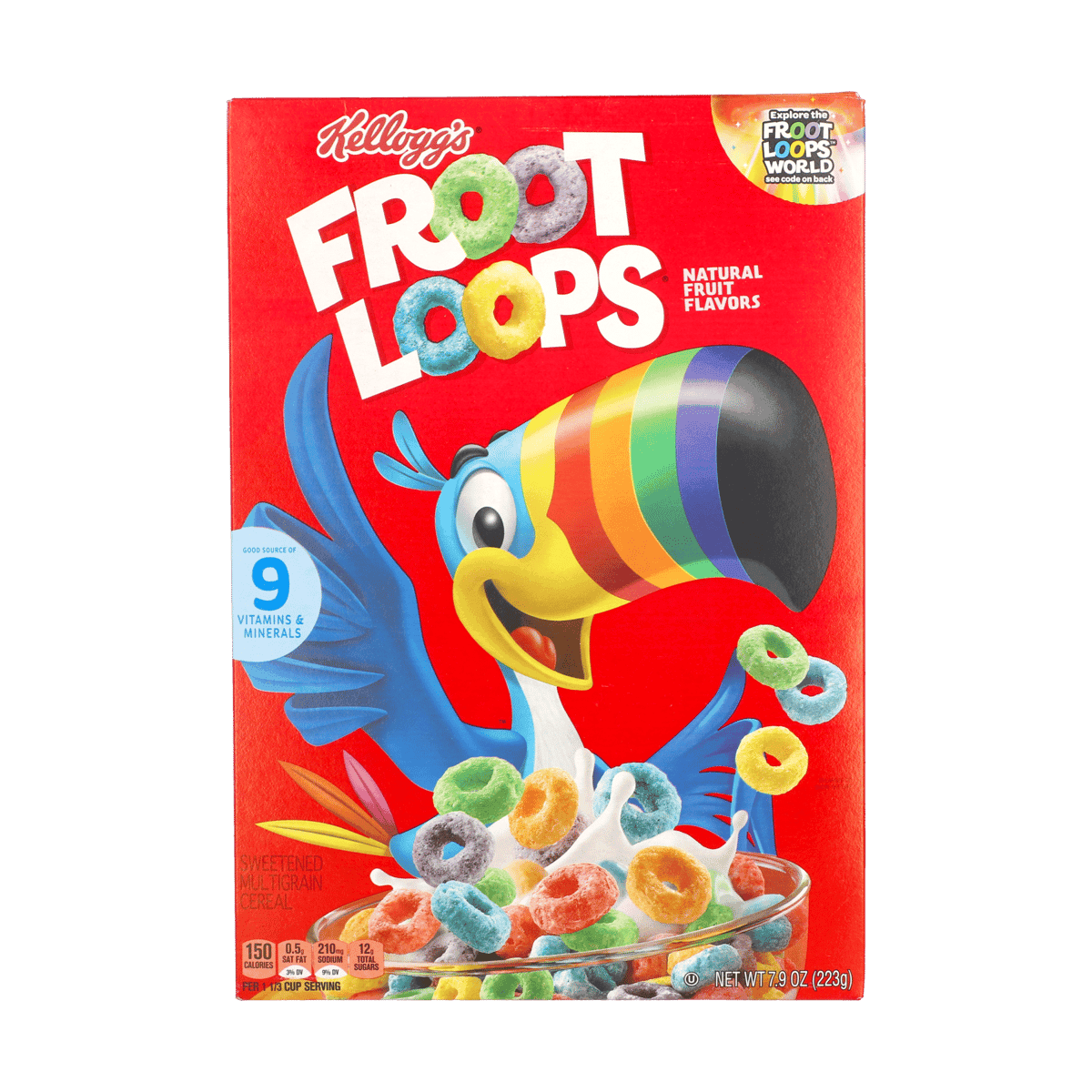 Cereal Kelloggs Froot Loops Original 7.9 Oz Cereal Kelloggs Froot Loops Original 7.9 Oz