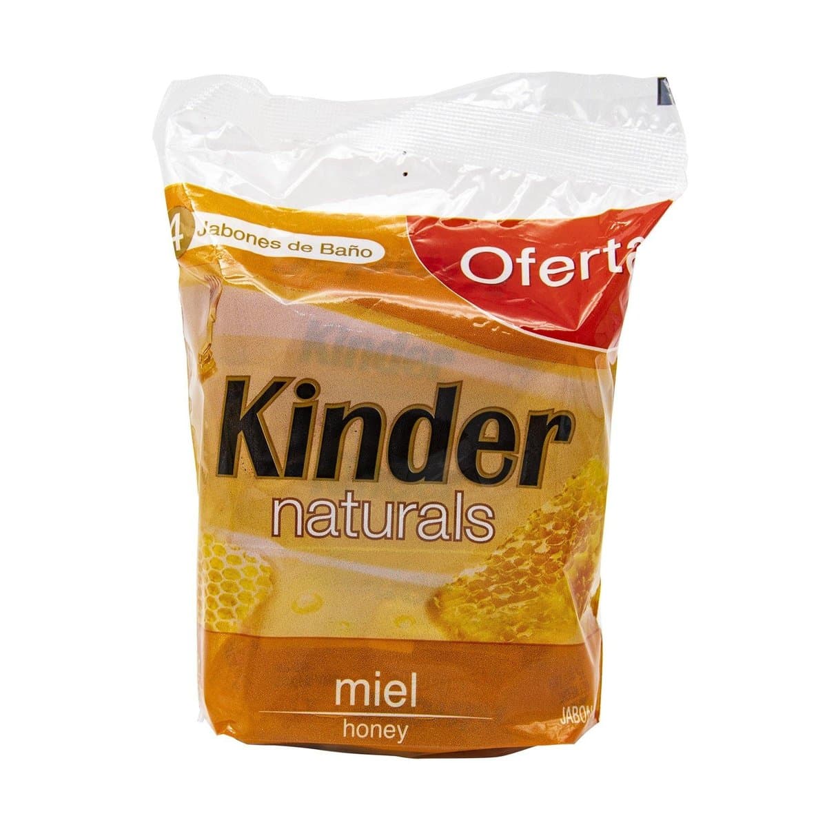 Jabón Kinder Naturals Miel 4 Barras 75 g Jabón Kinder Naturals Miel 4 Barras 75 g