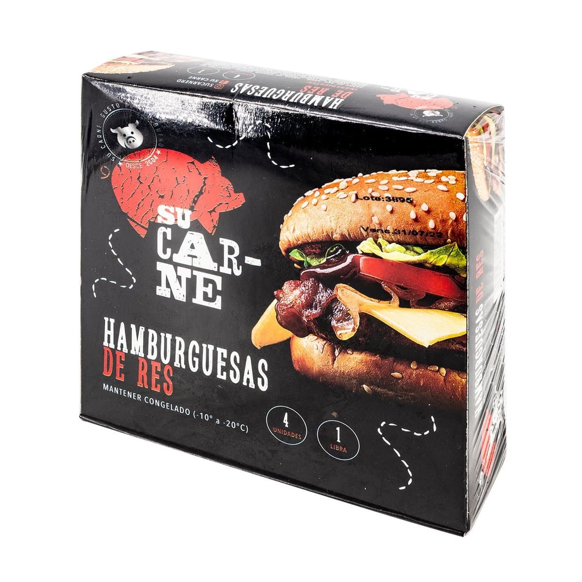 Carne De Res Para Hamburguesa Su Carne 4 uds Carne De Res Para Hamburguesa Su Carne 4 uds