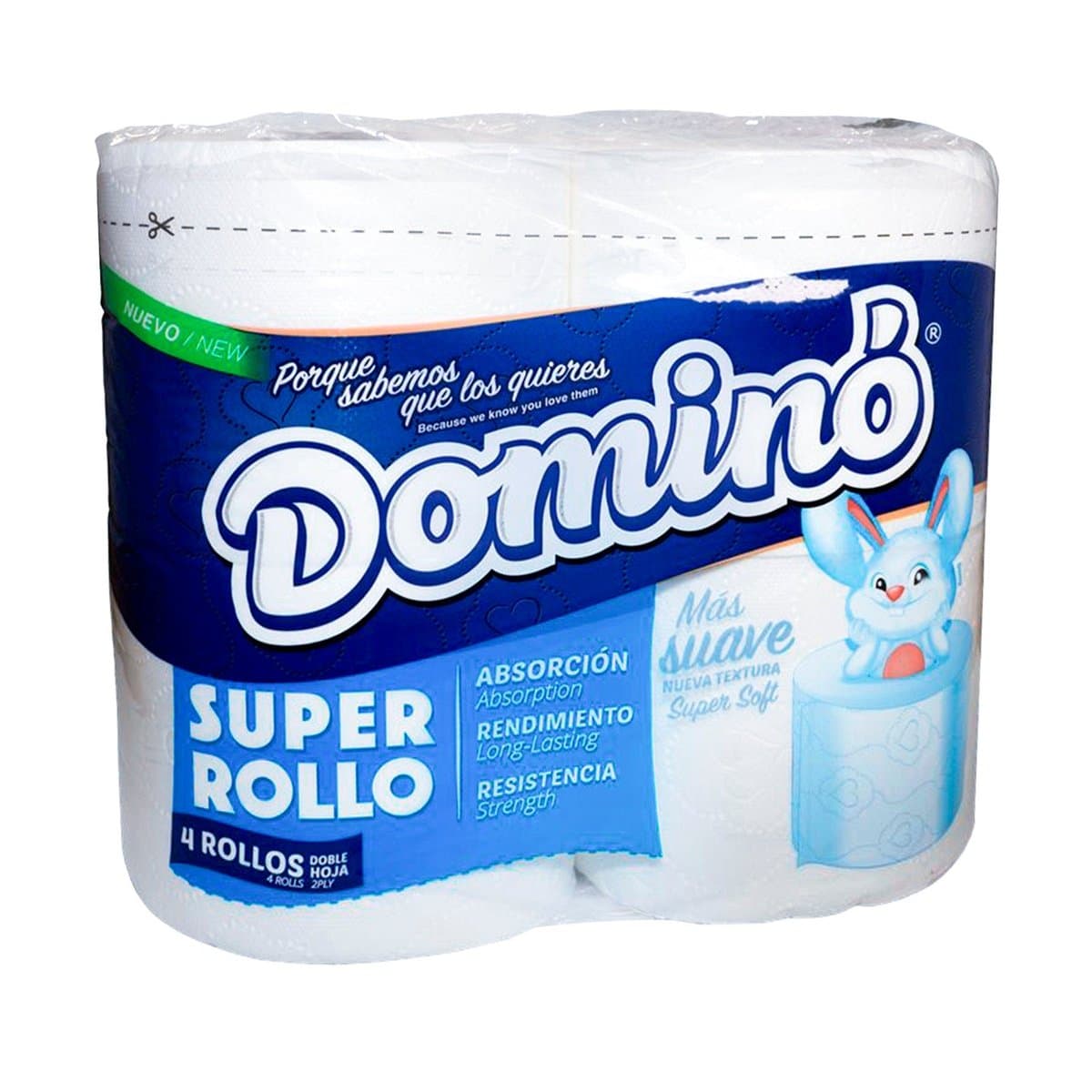Papel Higienico Domino Super Rollo Empaque 4 Uds Papel Higienico Domino Super Rollo Empaque 4 Uds