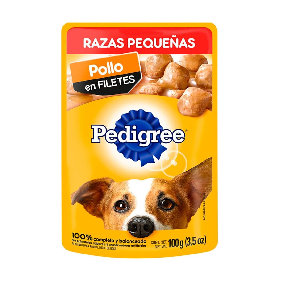 Alimento Para Perros Pedigree Razas Pequeñas Pollo En Filetes 100 g Alimento Para Perros Pedigree Razas Pequeñas Pollo En Filetes 100 g