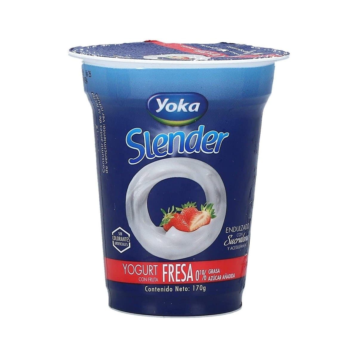 Yogurt De Fresa Yoka Slender Sin Azúcar 6 Oz Yogurt De Fresa Yoka Slender Sin Azúcar 6 Oz