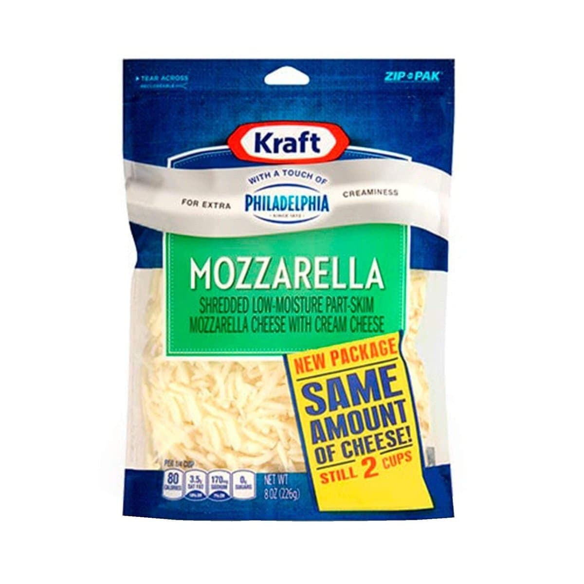 Queso Mozzarella Kraft Rallado 8 Oz Queso Mozzarella Kraft Rallado 8 Oz