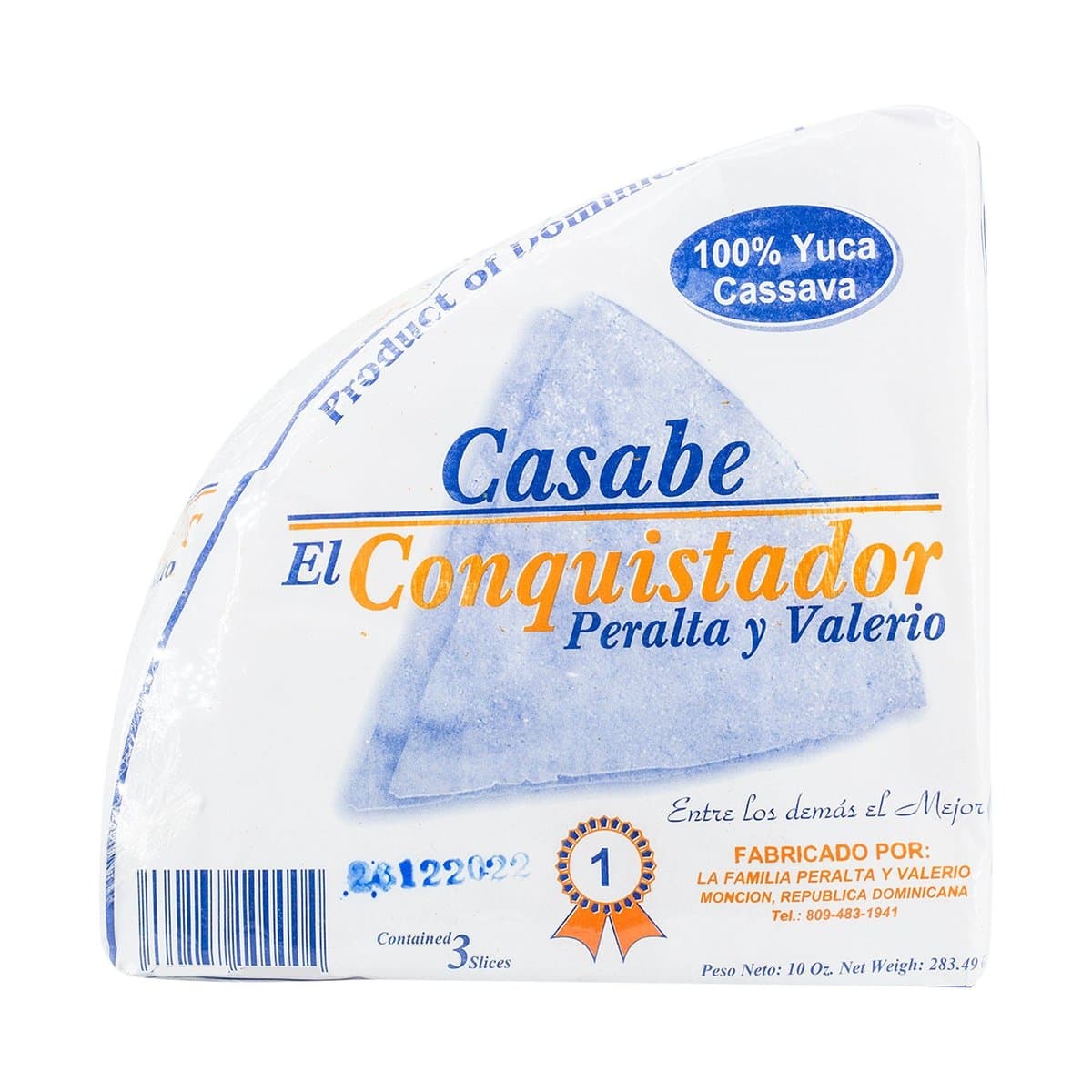 Casabe El Conquistador Peralta y Valerio 3 uds Casabe El Conquistador Peralta y Valerio 3 uds