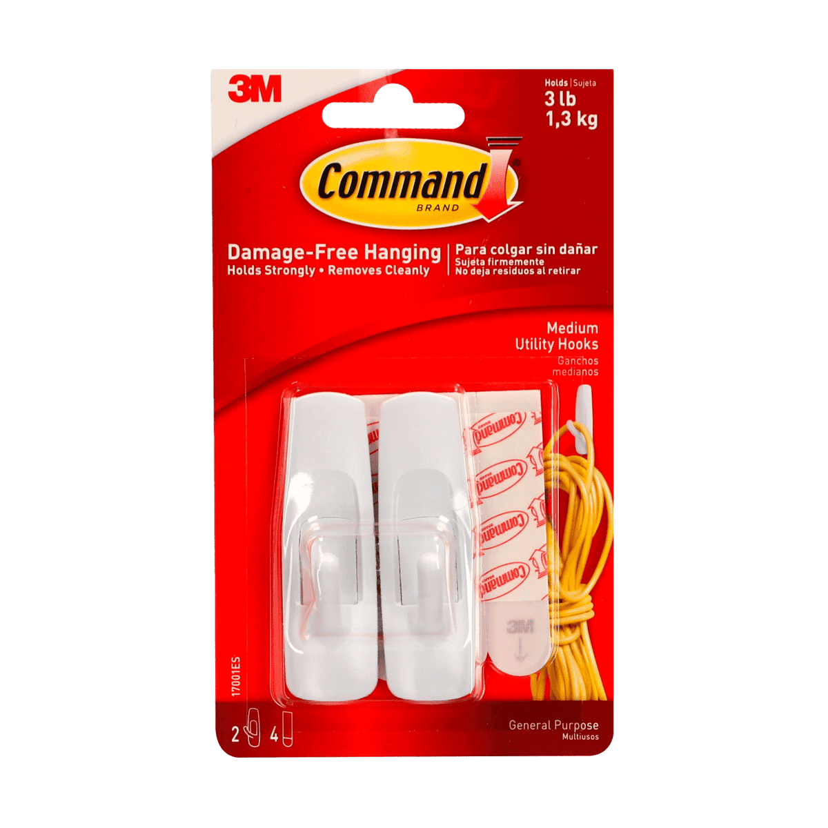 Gancho Adhesivo Command Brand R/17001 2 Unidades Gancho Adhesivo Command Brand R/17001 2 Unidades