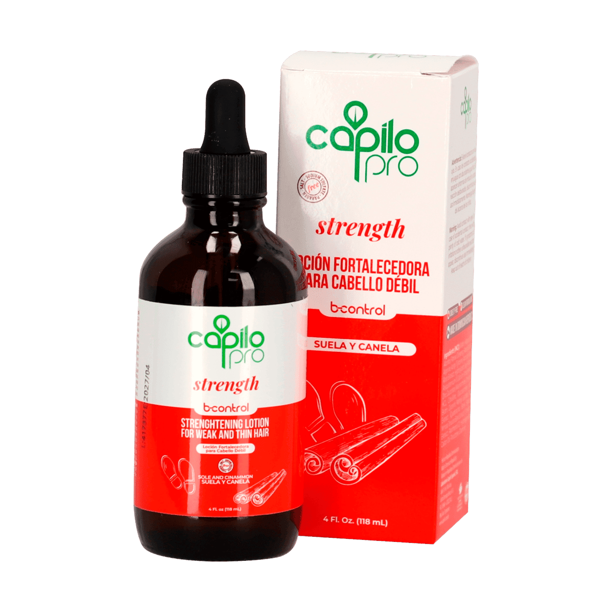 Loción Fortalecedora Capilo Para Cabello Débil 4 Oz Loción Fortalecedora Capilo Para Cabello Débil 4 Oz