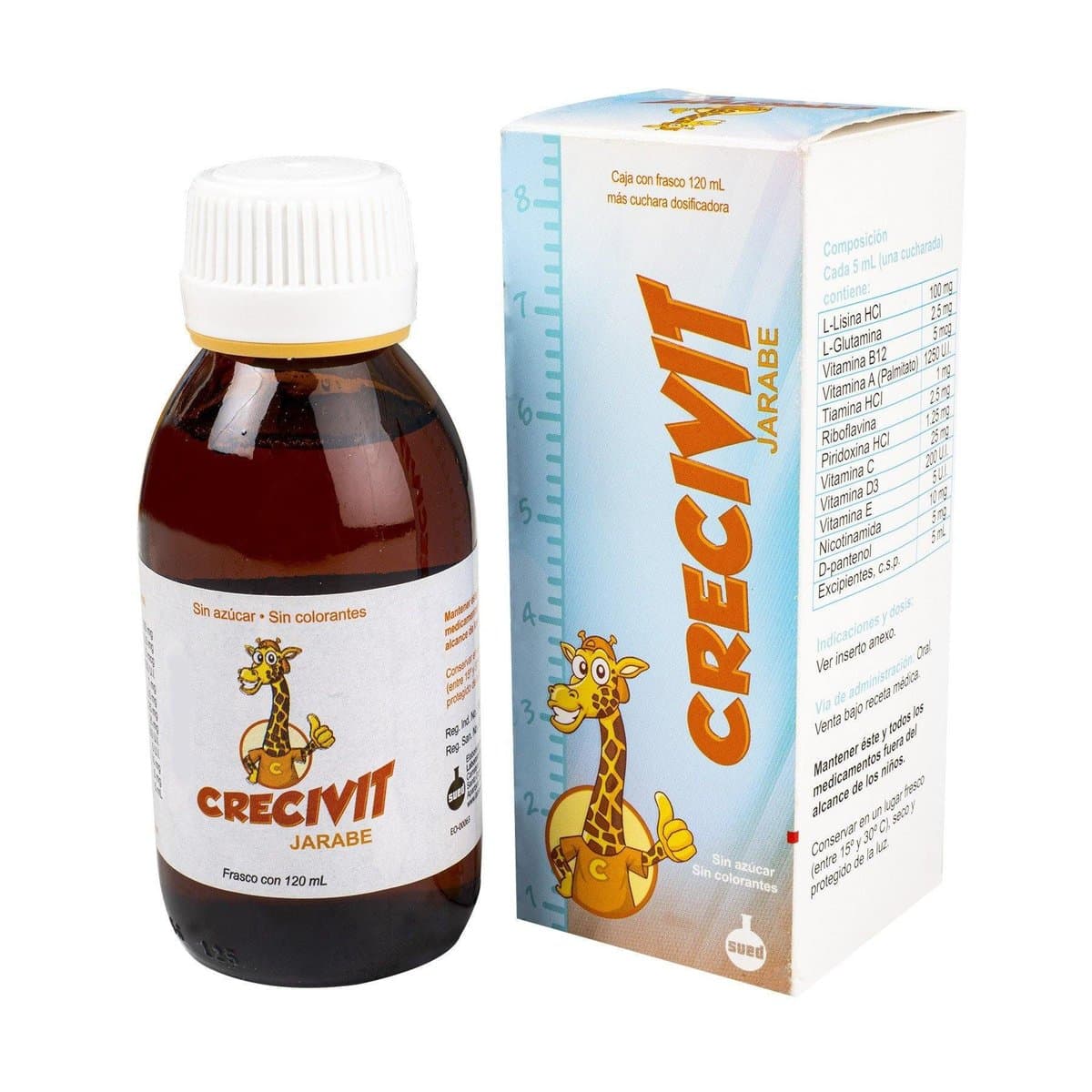 Jarabe Crecivit Sued & Fargesa Sin Azúcar y Sin Colorante 120ml Jarabe Crecivit Sued & Fargesa Sin Azúcar y Sin Colorante 120ml