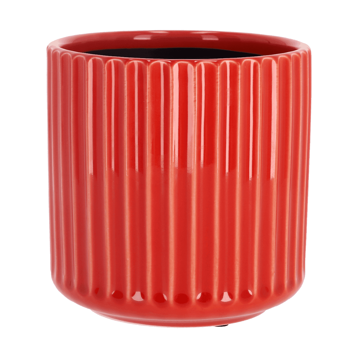 Macetero de Cerámica R/JW231228 Rojo Macetero de Cerámica R/JW231228 Rojo