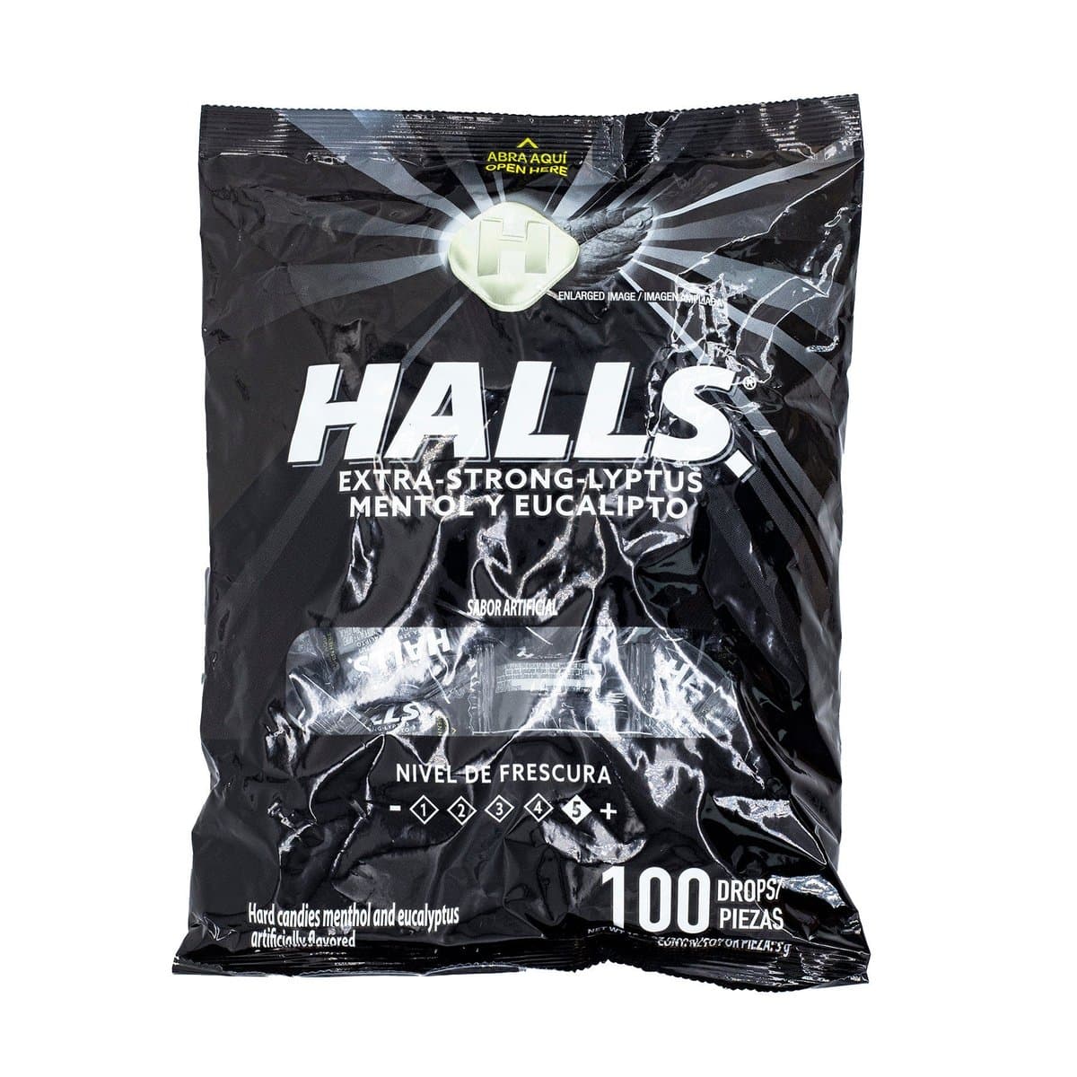 Mentas Halls Extra Fuerte Mentol Eucalipto 100 uds Mentas Halls Extra Fuerte Mentol Eucalipto 100 uds