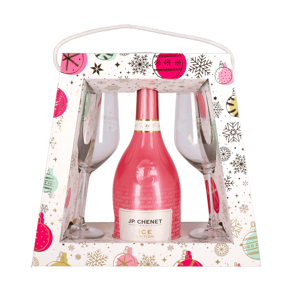 Vino Espumoso Rosado JP Chenet Ice Rosé 750 ml + Copas Vino Espumoso Rosado JP Chenet Ice Rosé 750 ml + Copas