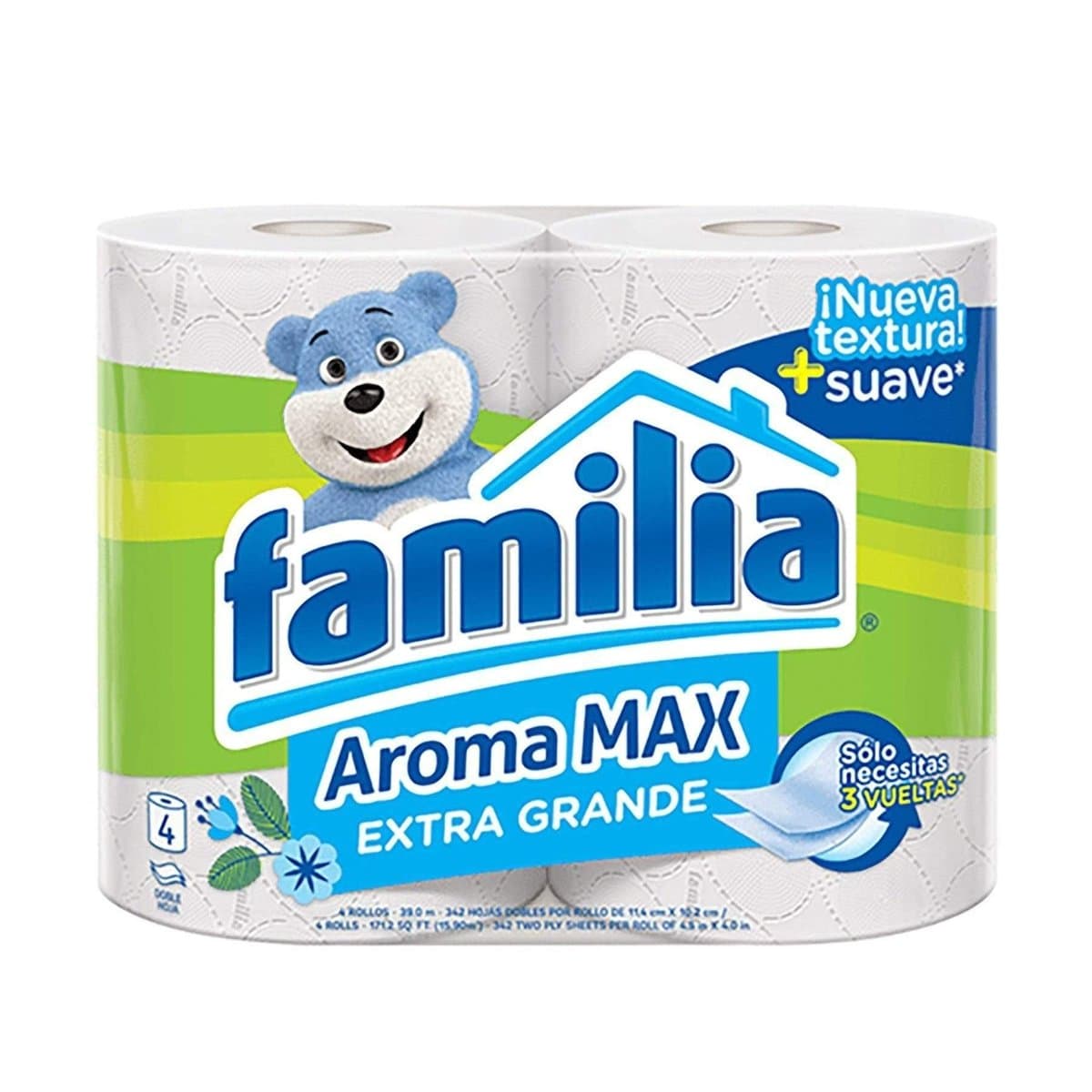 Papel Higiénico Familia Acolchado Extra Grande 4 Rollos Papel Higiénico Familia Acolchado Extra Grande 4 Rollos