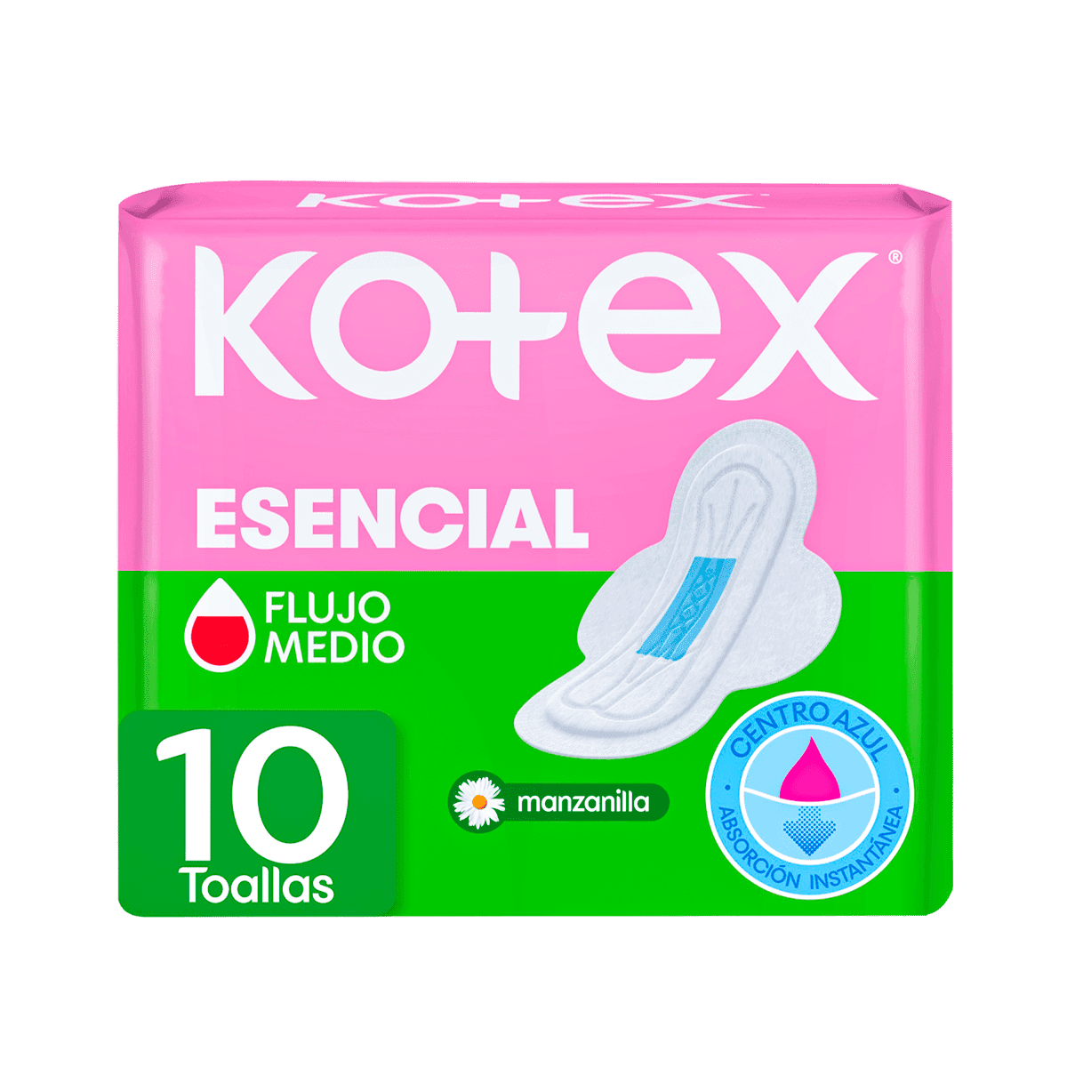 Toallas Femeninas Kotex Teens Normal 10 Unidades Toallas Femeninas Kotex Teens Normal 10 Unidades